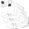 Sumnacon 3PCS Small Wall Shelves, Acrylic Surveillance Bracket with Adhesive and Screws, Universal Camera Shelf
