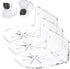 Sumnacon 3PCS Small Wall Shelves, Acrylic Surveillance Bracket with Adhesive and Screws, Universal Camera Shelf