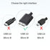 USB 3.0 Hard Drive Cable for Samsung Galaxy S5, Note 3, USB Hub Seagate FreeAgent, 3.3Ft Fast Charging Cord