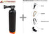 Waterproof Floating Hand Grip for GoPro Hero 12, 11, 10, 9, 8, 7, 6, 5, 4, 3, 3+, 2, 1 Session, Black Silver Camera