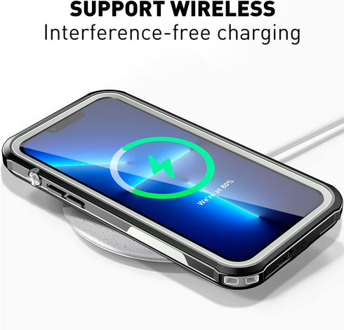 AICase Waterproof Case for iPhone 13 Pro Max (6.7") with MagSafe Support, IP68 Certified Full Body Protection, Snowproof