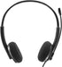 GEEKRIA USB Headset with Mic | Wired Headphone for PC, Laptop, Tablet | Noise Cancelling Microphone (Black)