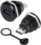 PENGLIN 2PCS USB 3.0 Connector, Male to Female Conversion Panel Mount Extension Adapter for Data Transfer/Charging