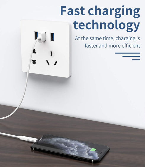 Zoyuzan Micro USB to Lightning Adapter 3-Pack for iPhone 5s, 6, 7, 8, X, XR, XS, 11, 12, iPad Connector.
