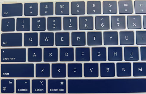 Laptop Keyboard Keycaps Replacement for MacBook Pro/Air Retina 13.6/14/15/16" M2/M3 Pro Model (Midnight Blue)