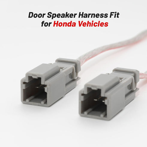 RED WOLF Front Dash Tweeter Speaker Harness for Honda 2003-2011 Element, Accord, Acura MDX RSX Replacement