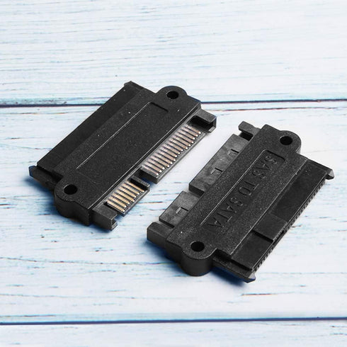 2Pcs Main Board Small Port SAS Hard Disk Adapter, SFF-8482 to SATA 22 Pin Adapter Card