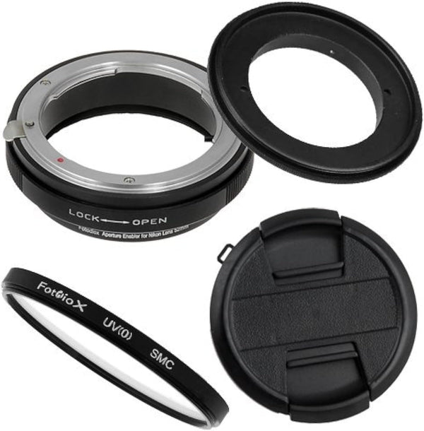 Fotodiox 77mm Macro Reverse Ring Filter Kit for Nikon F-Mount Cameras - Includes UV Filter and Adapter