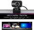 GLOGLOW 4K 640 480 Webcam for PC Desktop Laptop with Microphone, x USB Computer Camera, Plug & Play, Privacy Cover