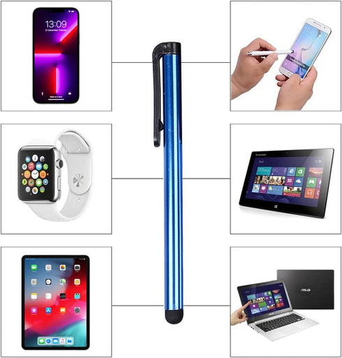 IC ICLOVER 10 Pack Stylus Pen, Lightweight 4.1 inch Metal Capacitive Stylist Pen for Writing/Drawing, Fit for iPhone,