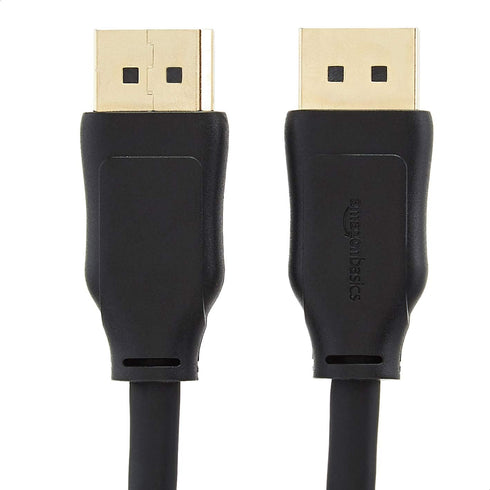 1.4 32.4Gbps 8K@60Hz, 4K@120Hz, 3D, HBR3 6 Amazon Basics DisplayPort Cable, High-Speed, Dynamic HDR and Gold-Plated