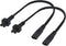AAOTOKK (2 Pack) IEC 320 C8 to C5 AC Adapter Cable,7.5A 125V Figure