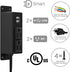 Power Strip with USB Ports, Wall Mounted Flat Plug, 2AC Outlet 2 USB, 6.56 Feet Extension Cord