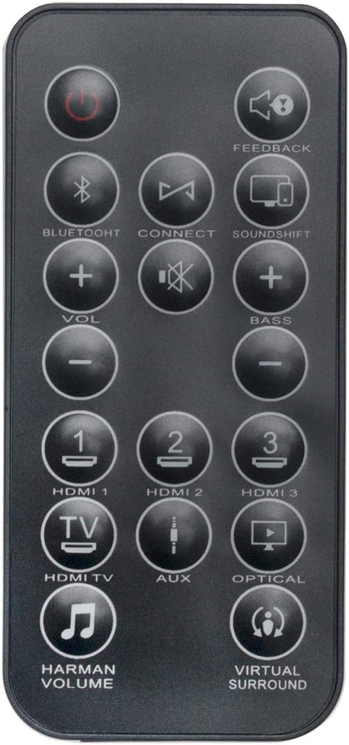New Replacement Remote Control for JBL Cinema Soundbar SB450, JBLBAR31BLKAM, Sound Bar Cinema SB 450
