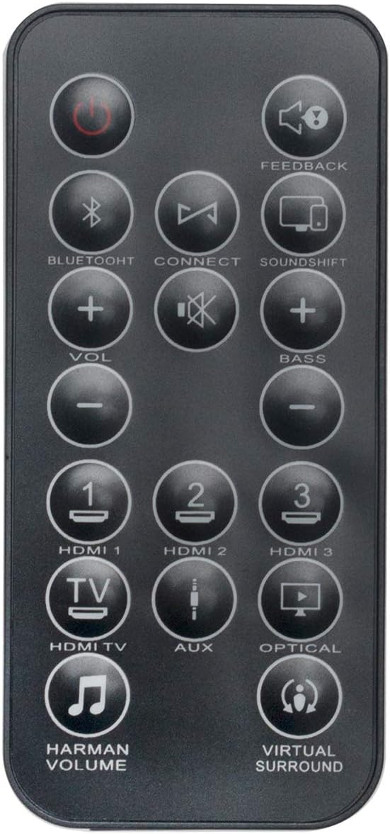 New Replacement Remote Control for JBL Cinema Soundbar SB450, JBLBAR31BLKAM, Sound Bar Cinema SB 450