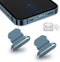 2 Pack Anti Dust Plugs for iPhone - 8 Pin Dust Cover with Mini Storage Box for iPhone Models