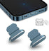 2 Pack Anti Dust Plugs for iPhone - 8 Pin Dust Cover with Mini Storage Box for iPhone Models