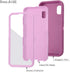 Galaxy A10E Case with Built-in Screen Protector, Tri-Layer Heavy Duty Full-Body Shock Absorption Cover - Wine/Pink