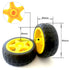 3V-12V 1:48 4WD 4X Motor,4X DC TT Dual Shaft Gear Motor with Tire Wheel Kit for UNO Arduino Robot Smart Car Eletronic