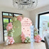 Iydamc A Berry Sweet Baby is on The Way Theme Arched Backdrop Covers Pink Stretchy Arch Stand Cover for Baby Shower