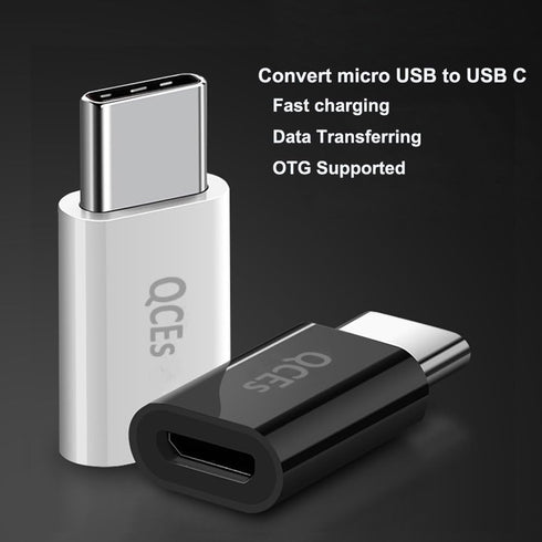 4-Pack Micro USB to USB C Adapter, Fast Charging Connector for iPhone 15 Pro Plus, Samsung Galaxy S22/S21, Google Pixel