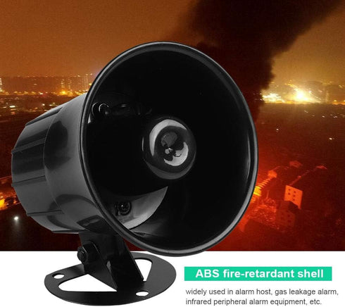 110dB DC 12V Wired Horn Alarm Siren Speaker Portable 15W / 20W Wired Antitheft Loudspeaker for Home Security