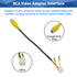 10 Android Car Stereo Radio RCA Plug Pin Radio Backup Camera RCA Wiring Adapter Connector Cable