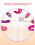 Magnetic USB DC Charger Cable, 2 Pack (1 Single Polarity & 1 Double Polarity), 31.4 Inch Charger for Toys, Cleansor