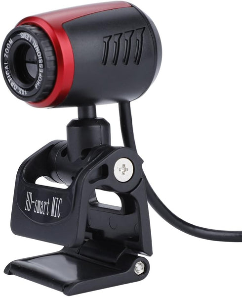 360 USB Camera, USB2.0 16MP HD Webcam with MIC and Optical Lens for Laptops and Desktop Computers
