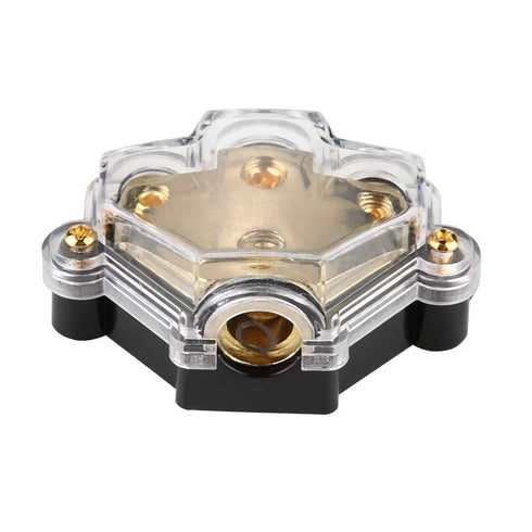 3 Way Car Audio Stereo Power Distribution Block - Distribution Block Splitter, 1 in 3 Out