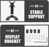 WESIEVYA 14-27 Inch Universal Tv Stand Base for LCD Tv Tabletop Support Bracket with Plastic Panel No Drill Required