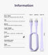 Ringke Fast Charging Pastel Cable USB C to Lightning (1.2M / 3.94 FT) Compatible with iPhone 14/13/12/11 Pro Max