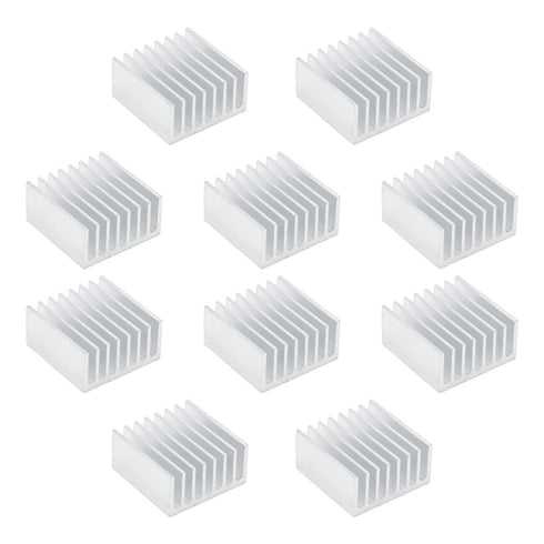 Othmro 10pcs Silver Aluminum Heatsink Cooling Fin for LED Semiconductor Circuit Board (20 x 10cm)