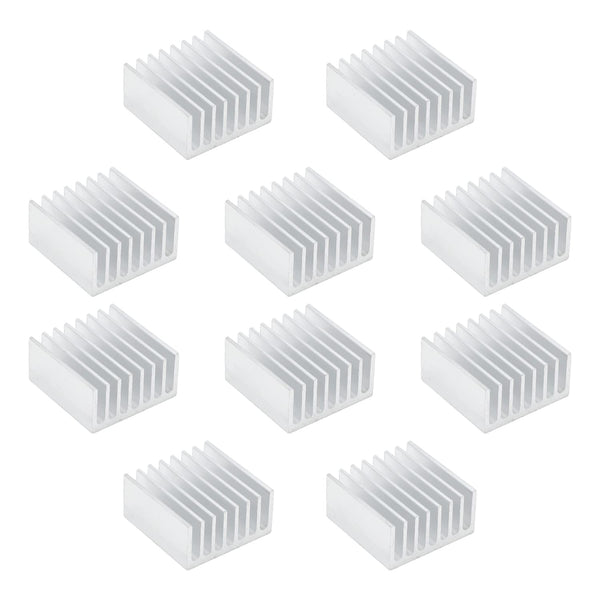 Othmro 10pcs Silver Aluminum Heatsink Cooling Fin for LED Semiconductor Circuit Board (20 x 10cm)