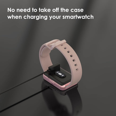 Simpeak 5-Pack Soft Screen Protector Bumper Case for Samsung Galaxy Fit 3 Smartwatch, Full Protection, Rose