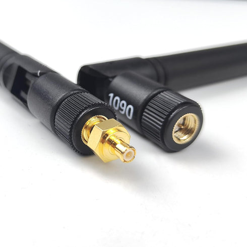 HzFitInc Set 1090MHz 978MHz 5dBi ADS-B Antenna Bundle - & High Gain Antenna with SMA Connector and MCX Adaptor