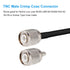TNC Male Connector 10PCS, TNC Male Plug Crimp Connector for RG58/RG142/RG400/LMR195/KSR195/3D-FB Cable
