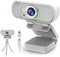 ToLuLu Webcam with Tripod Privacy Shutter: 1080P FHD Web Camera with Mic, Plug