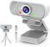 ToLuLu Webcam with Tripod Privacy Shutter: 1080P FHD Web Camera with Mic, Plug