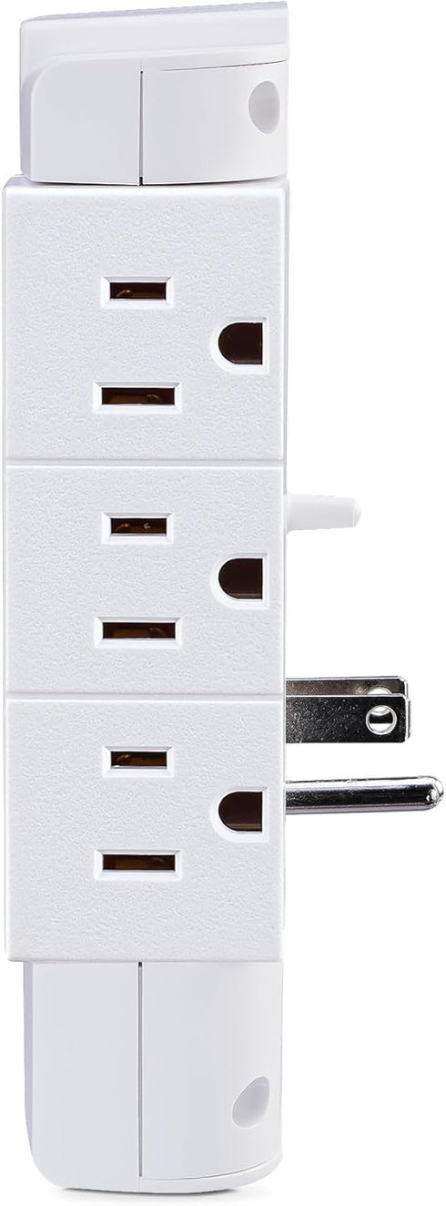 CyberPower CSP600WSURC2 Surge Protector, 1200J/125V, 6 Swivel Outlets, 2 USB Charging Ports, Wall Tap Design, White