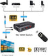 4K HDR HDMI Switch, Koopman 4 Ports 4K 60Hz HDMI 2.0 Switcher with IR Wireless Remote, Supports UltraHD Dolby Vision
