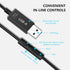 USB Headset with Microphone for PC, Noise Cancelling Computer Headphones for Laptop, Lightweight with Audio Controls