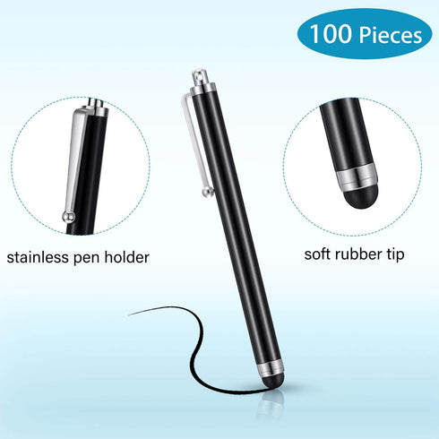 Stylus Pen Set of 100, Universal Capacitive Stylus for Samsung, Tablet, Most Capacitive Touch Screen Devices