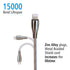Metal Braided USB Fast Charging Cable - Durable 6ft Tangle Free Heavy Duty USB2.0 Sync Charger Cords (2-pack)