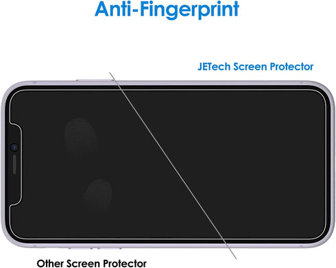 JETech Screen Protector for iPhone 11 6.1-Inch, 2-Pack with Camera Lens Protector, Tempered Glass Film