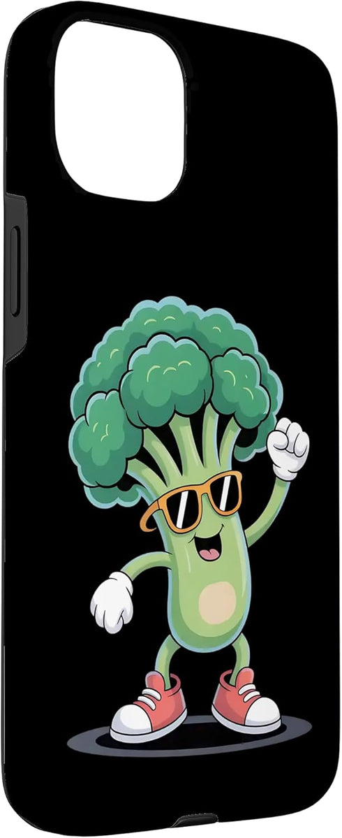 Dancing Broccoli Funny Vegetarians Humor 15 Dancing Broccoli Veggie Fun Broccoli Case for iPhone Plus