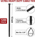 RAZCC 1200pcs Black Zip Ties, 12 Inch Heavy Duty Plastic Cable Ties with 70lb Tensile Strength, Self-Locking Nylon Tie
