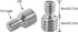 3PCS 3/8 inch Male to 1/4 inch Male Threaded Tripod Screw Adapter, Standard Mounting Thread Converter for Camera