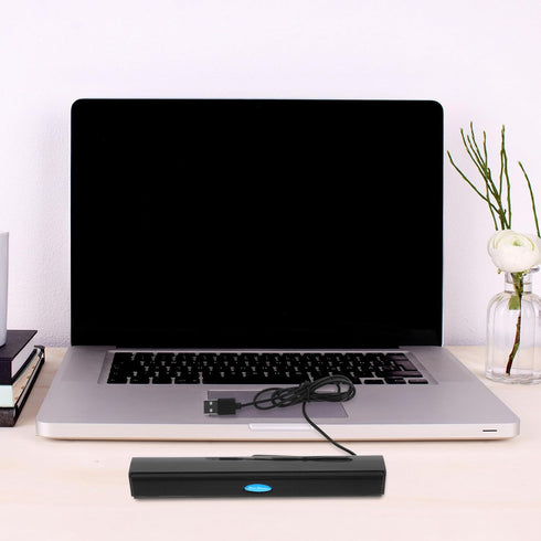 Sound Bars for TV - USB 2.0 Portable Soundbar, Small Surround Soundbar Speakers for PC/Gaming/Projectors