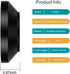 43mm Wide Angle Lens Hood, Universal Metal Sunshade with Centre Pinch Lens Cap + Microfiber Cleaning Cloth